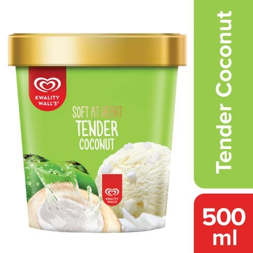 kwality walls Tender Coconut Tub - Frozen Dessert, 500 ml - ANYFEAST