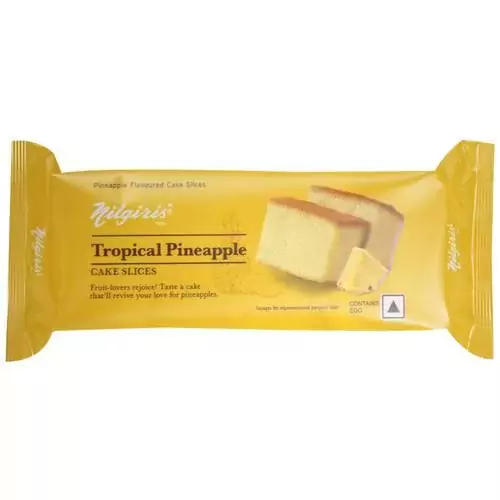 NILGIRIS Cake Slices - Tropical Pineapple, Rich & Soft Texture, Contains  Egg, 65 g - AnyFeast