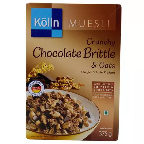 Kolln Muesli - Crunchy Chocolate Brittle & Oats, 375 g Carton - AnyFeast  INDIA