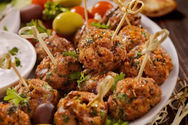 Teriyaki Meatball platter -A party in your palate
