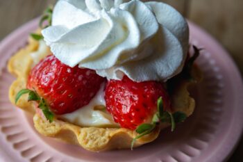 Sticky Toffee Strawberry Tart