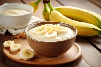 Pear Banana Yogurt Bowl