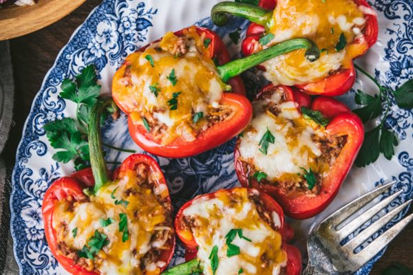 stuffed peppers with rice featured