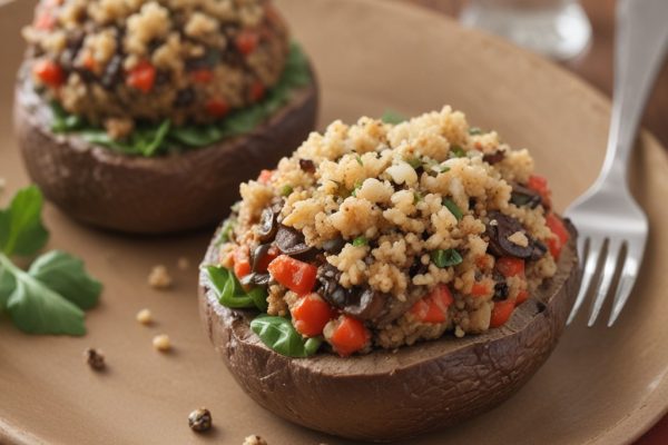 Quinoa-Stuffed Portobello Mushrooms