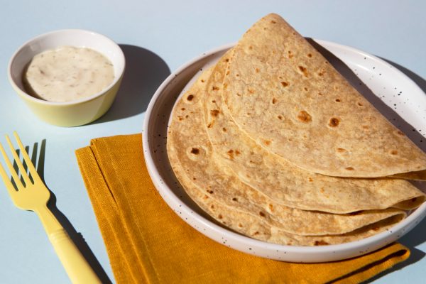 indian delicious roti arrangement